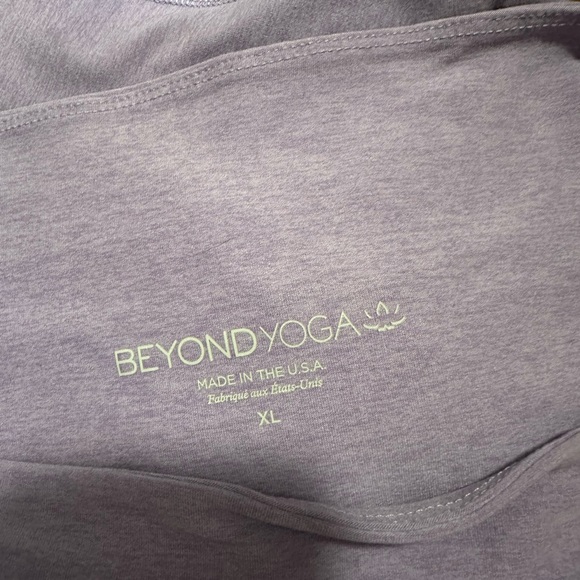 Beyond yoga caught in the midi high waisted legging lilac petal heather size XL - Picture 2 of 10